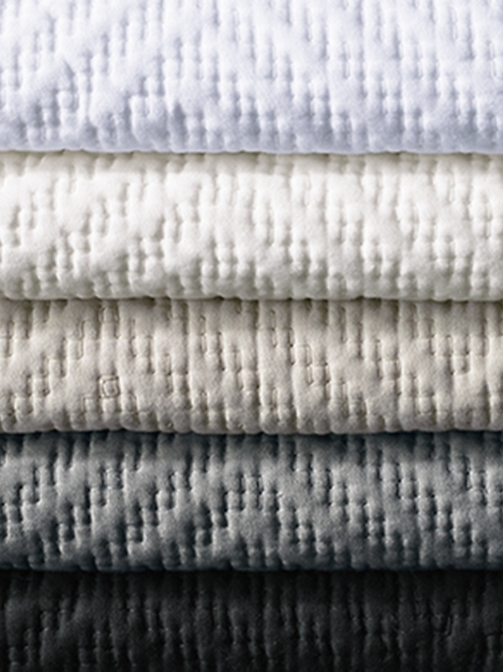 Restoration Hardware Sateen Coverlet Washed Herringbone In White